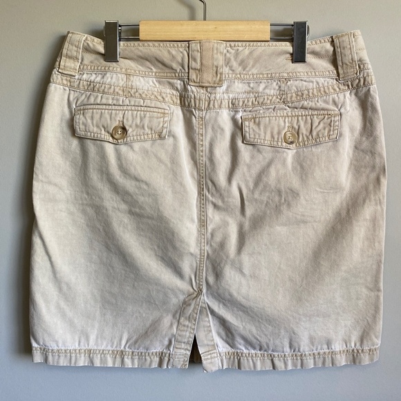 Eddie Bauer Women's Cream Button Mini Skirt Size‎ 12 - Picture 5 of 14